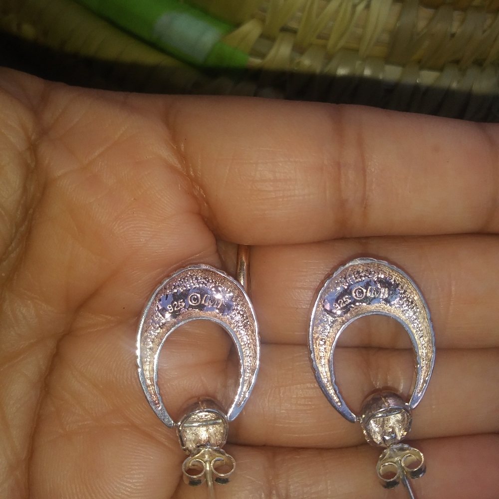 925 silver earrings. - Picture 4 of 8